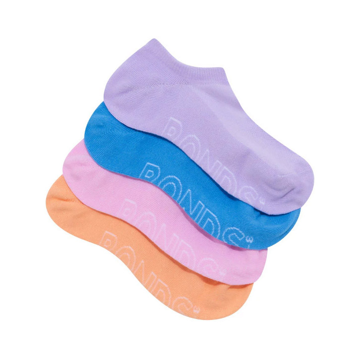Bonds Light No Show Socks 4 Pack